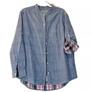 Jach's Girlfriend Ride & Leisure Contrasting Fabric Lined Shirt size X…